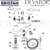 Bristan Jute Bath Shower Mixer 8 Litre Flow Limit Spares